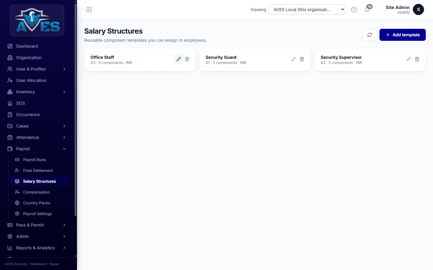 Salary structures for guards and staff – AVES Security Payroll